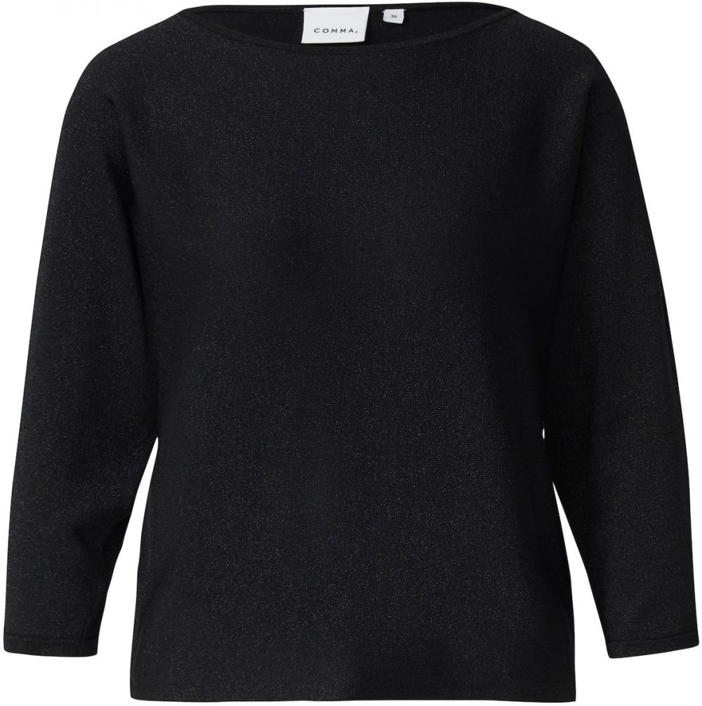 COMMA Sveter  čierna melírovaná