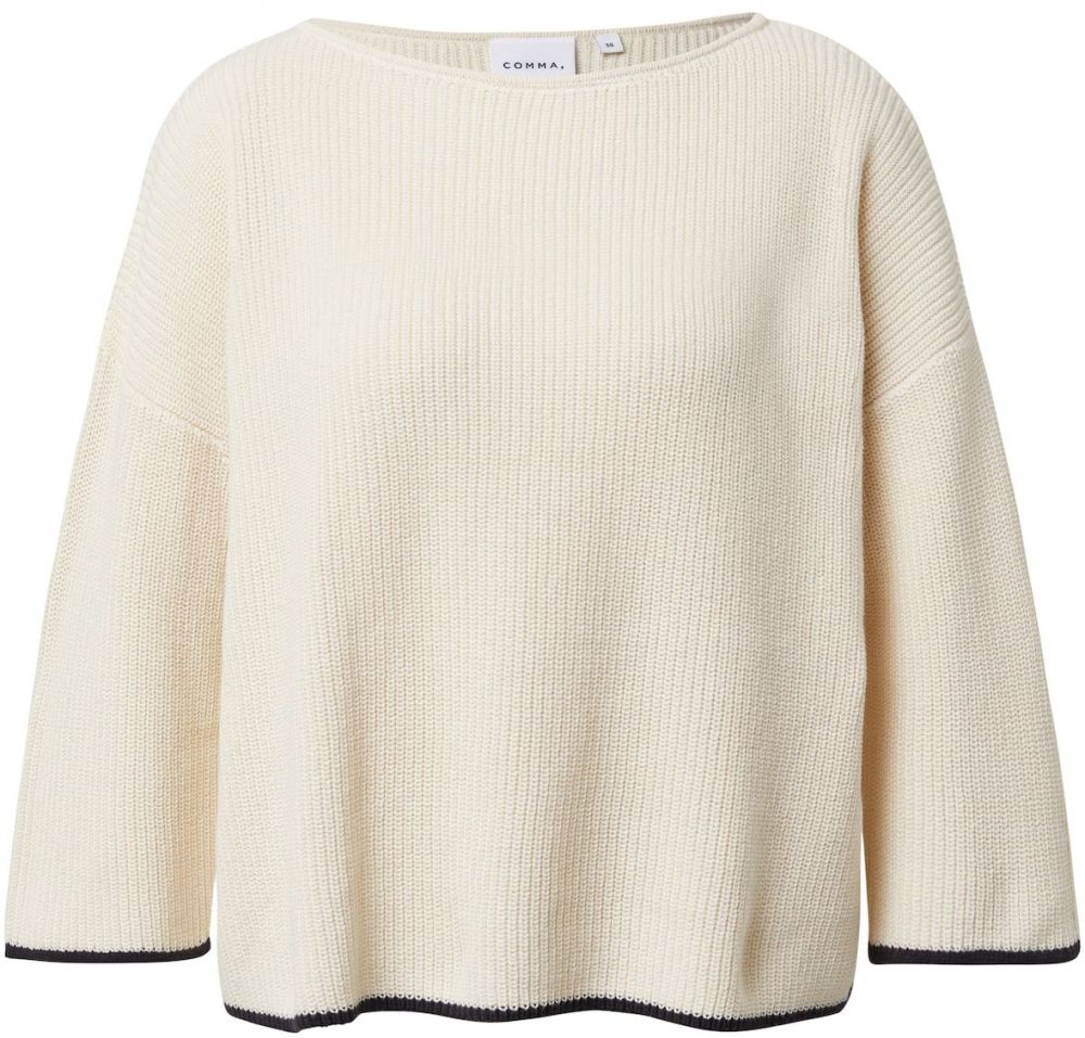 COMMA Sveter  krémová / čierna