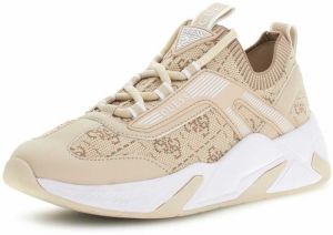 GUESS Nízke tenisky 'GENGA'  béžová / hnedá / biela