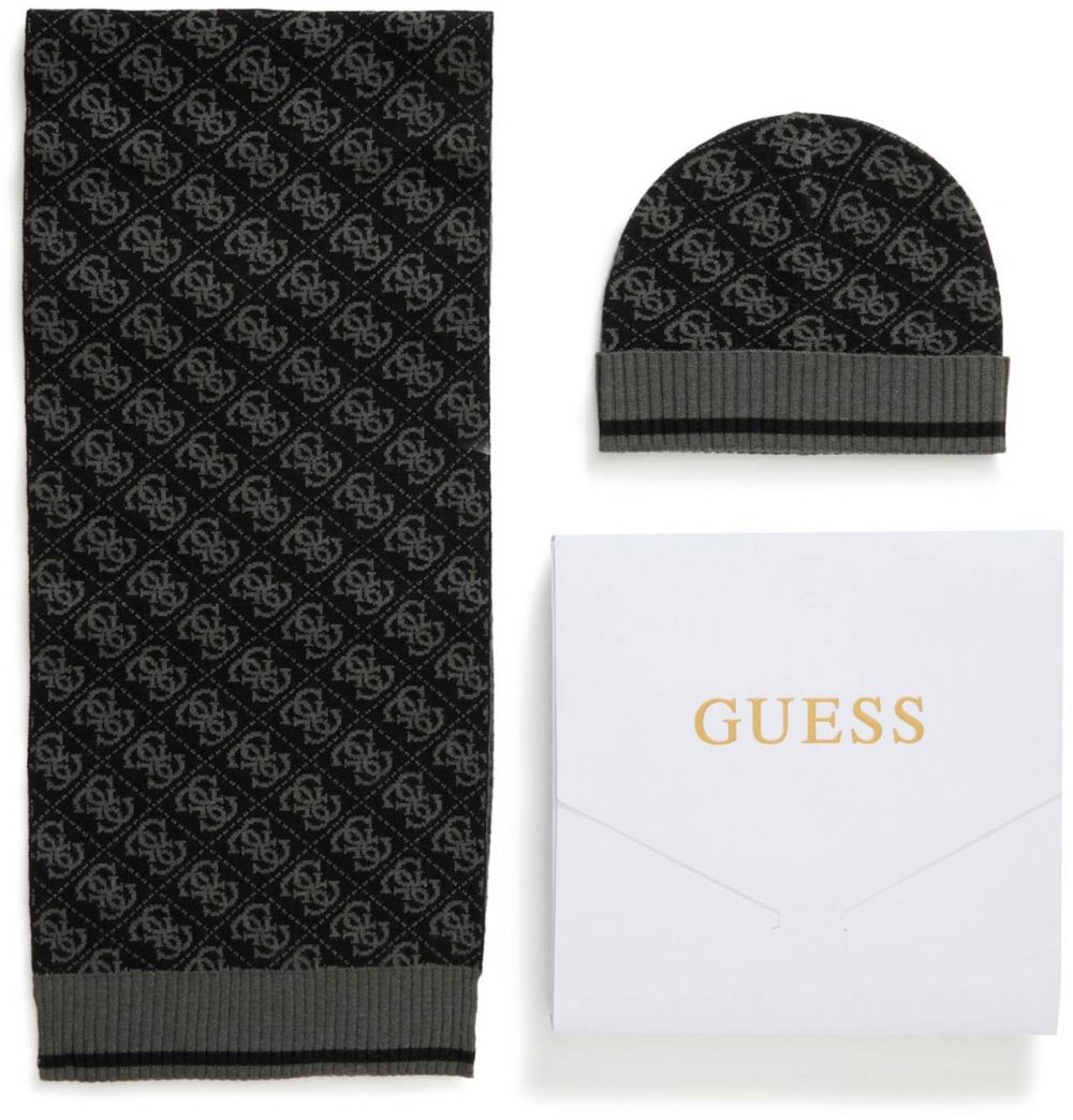 GUESS Čiapky  sivá / čierna
