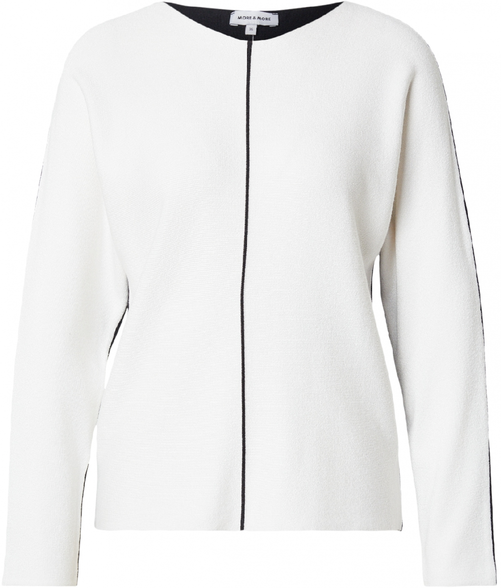 MORE & MORE Sveter 'Dollman'  nebielená / čierna