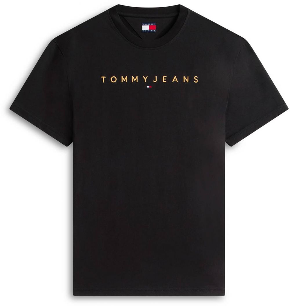 Tommy Jeans Tričko  oranžová / čierna