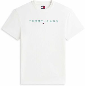Tommy Jeans Tričko  tyrkysová / biela
