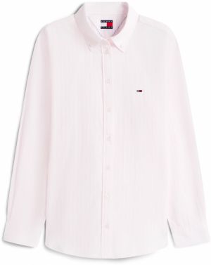 Tommy Jeans Blúzka  tmavomodrá / pastelovo ružová / červená / biela