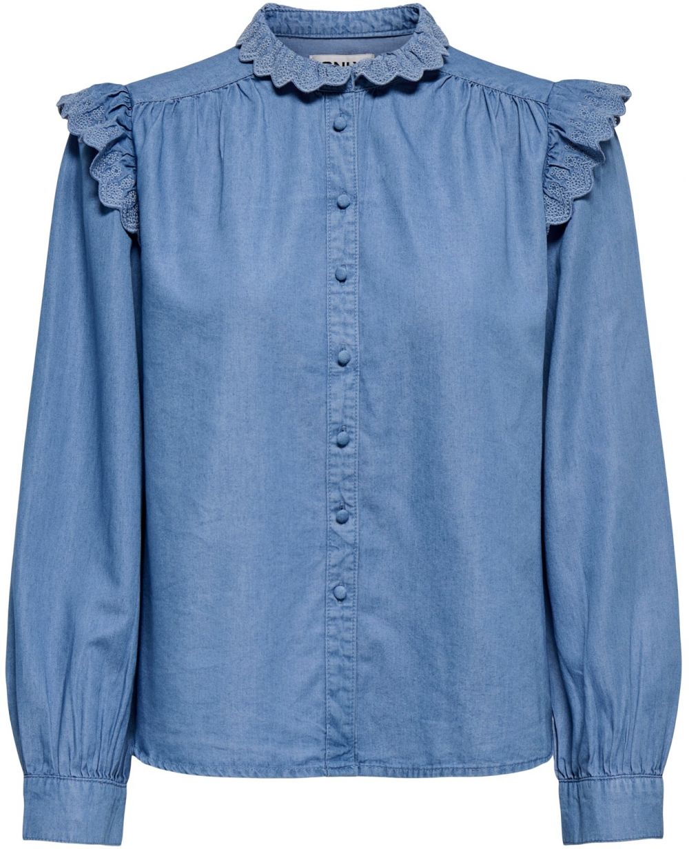ONLY Blúzka 'ONLPIPER'  modrá denim