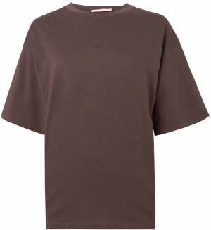 JJXX Oversize tričko 'JXANDREA'  hnedá / čierna