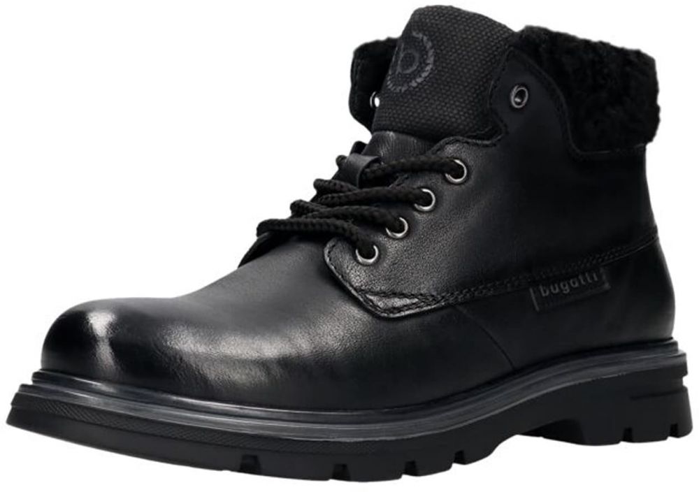 bugatti Šnurovacie čižmy  čierna