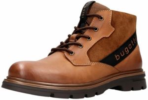 bugatti Šnurovacie čižmy  koňaková / čierna