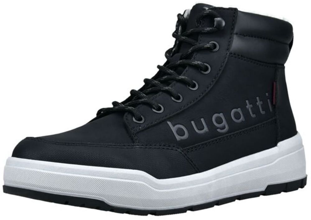 bugatti Šnurovacie čižmy  modrosivá / čierna