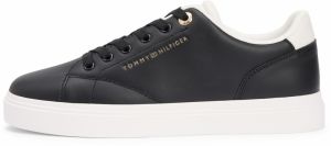 TOMMY HILFIGER Nízke tenisky  zlatá / čierna / biela