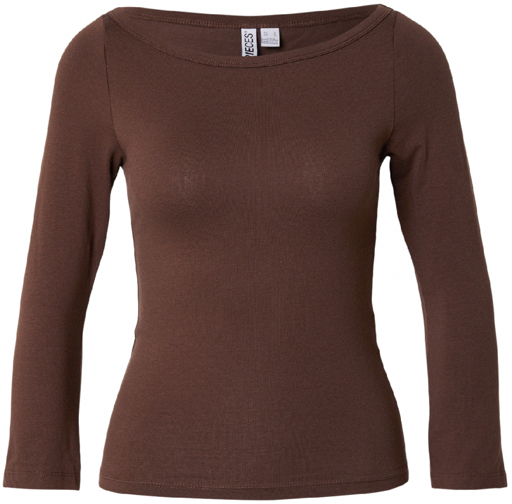 PIECES Tričko 'PCPHOEBE'  čokoládová