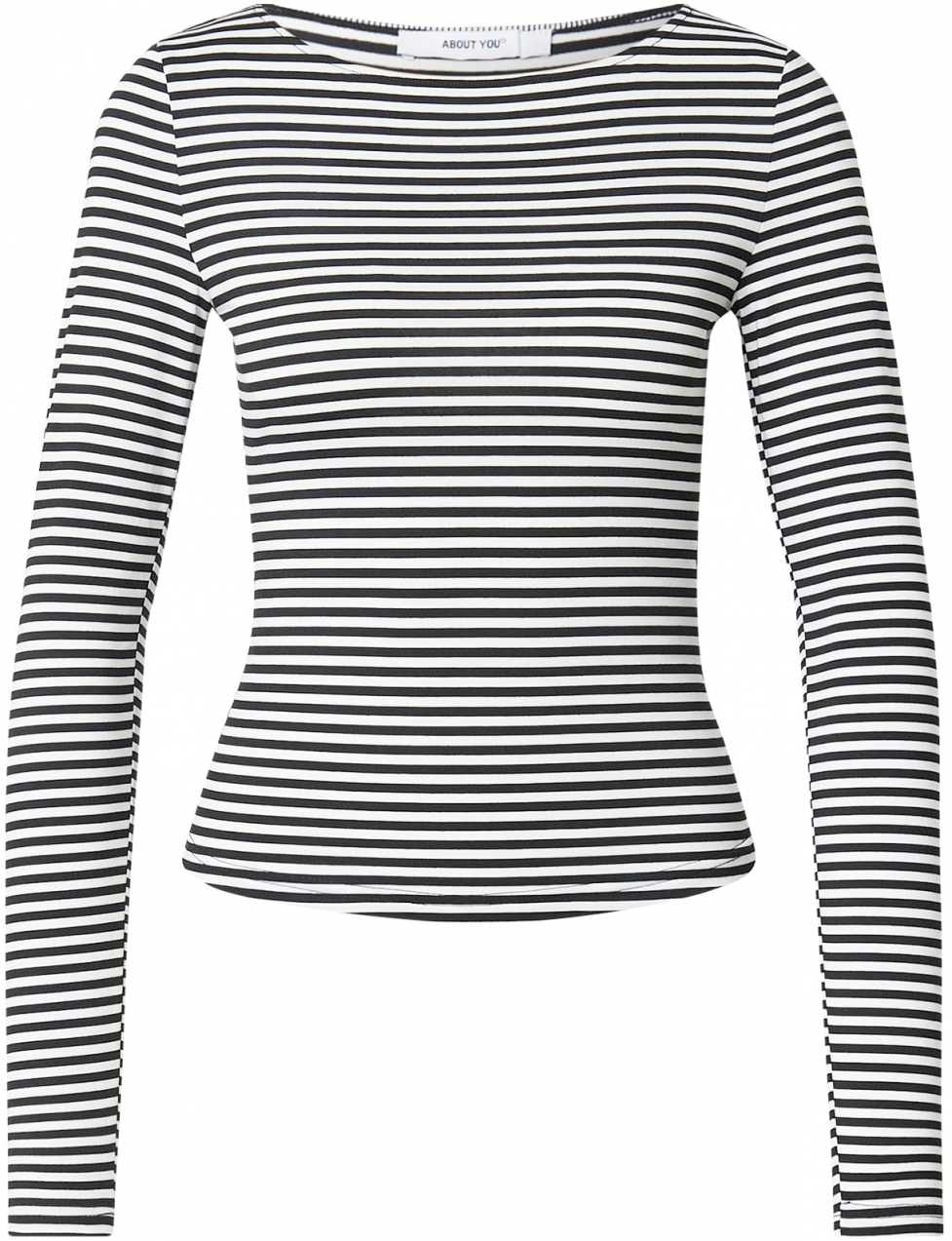 ABOUT YOU Tričko 'Branka'  čierna / biela