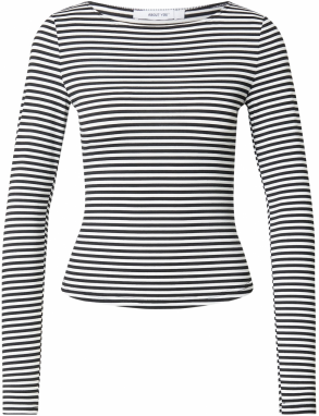 ABOUT YOU Tričko 'Branka'  čierna / biela