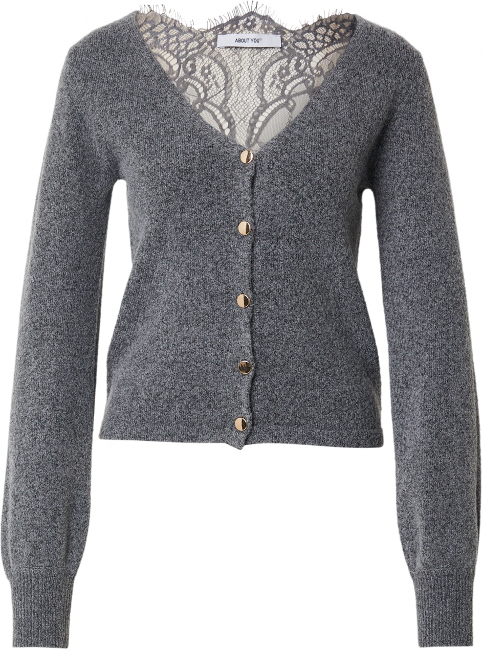 ABOUT YOU Kardigán 'Vanessa'  sivá melírovaná