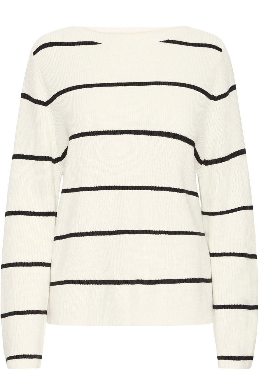 ICHI Sveter 'IHBOSTON'  slonová kosť / čierna