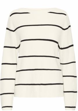 ICHI Sveter 'IHBOSTON'  slonová kosť / čierna