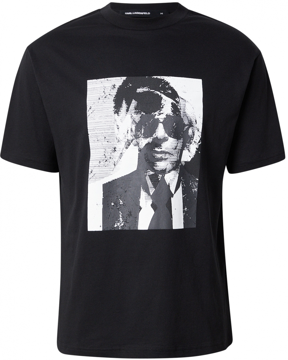 Karl Lagerfeld Tričko  čierna / biela