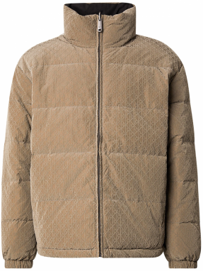 Calvin Klein Jeans Zimná bunda  piesková / tmavobéžová / čierna