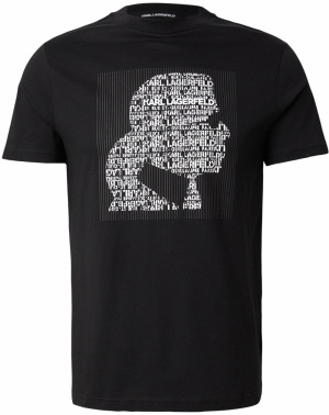 Karl Lagerfeld Tričko  grafitová / čierna / biela