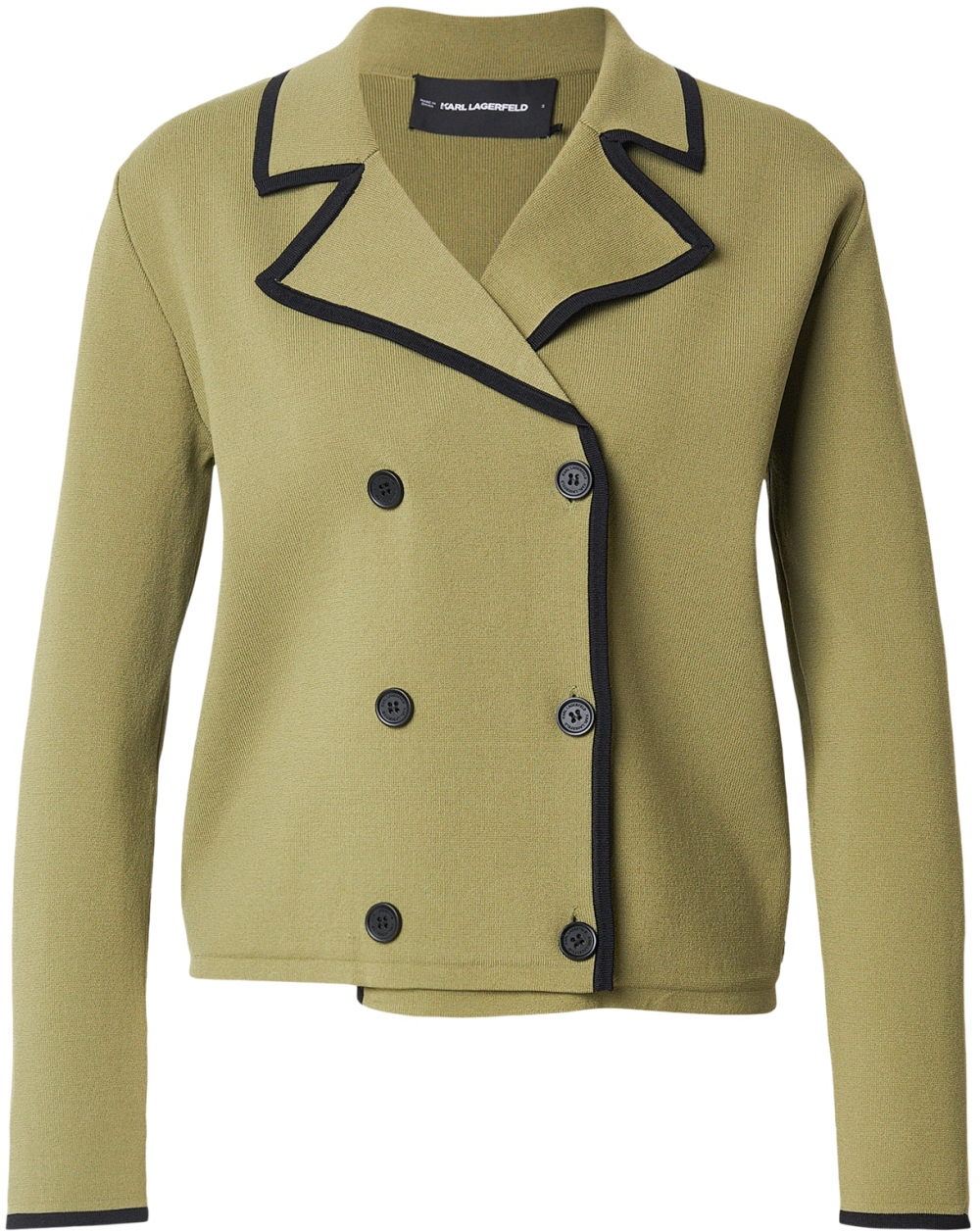 Karl Lagerfeld Kardigán  olivová / čierna