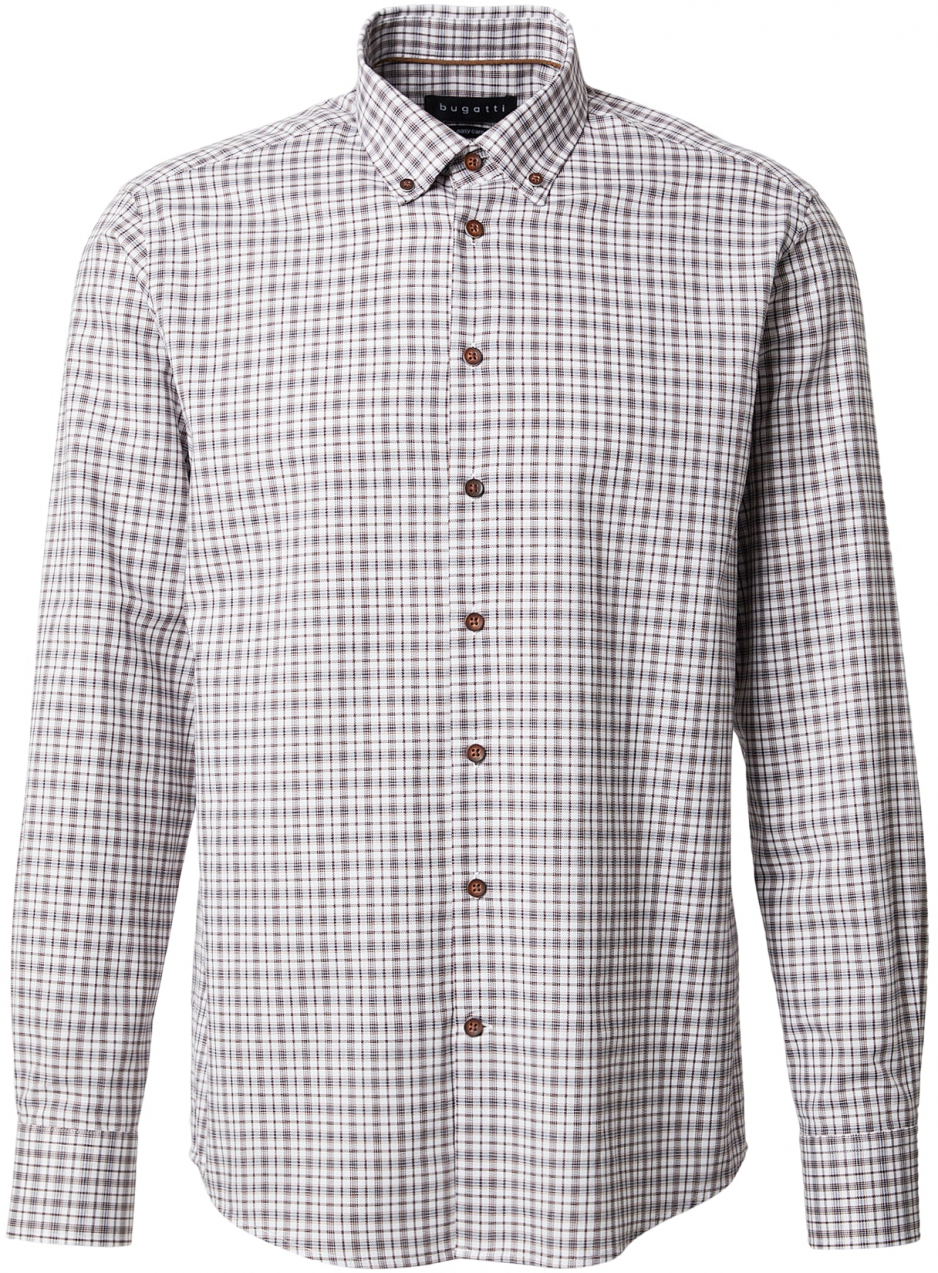 bugatti Košeľa  koňaková / čierna / biela