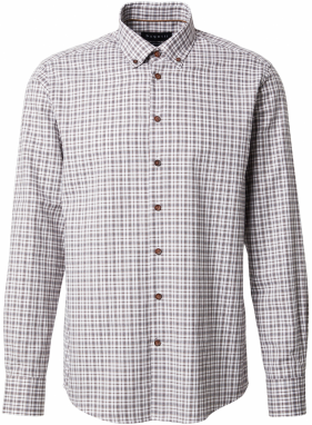 bugatti Košeľa  koňaková / čierna / biela