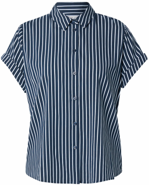 Samsøe Samsøe Blúzka 'Majan'  námornícka modrá / biela