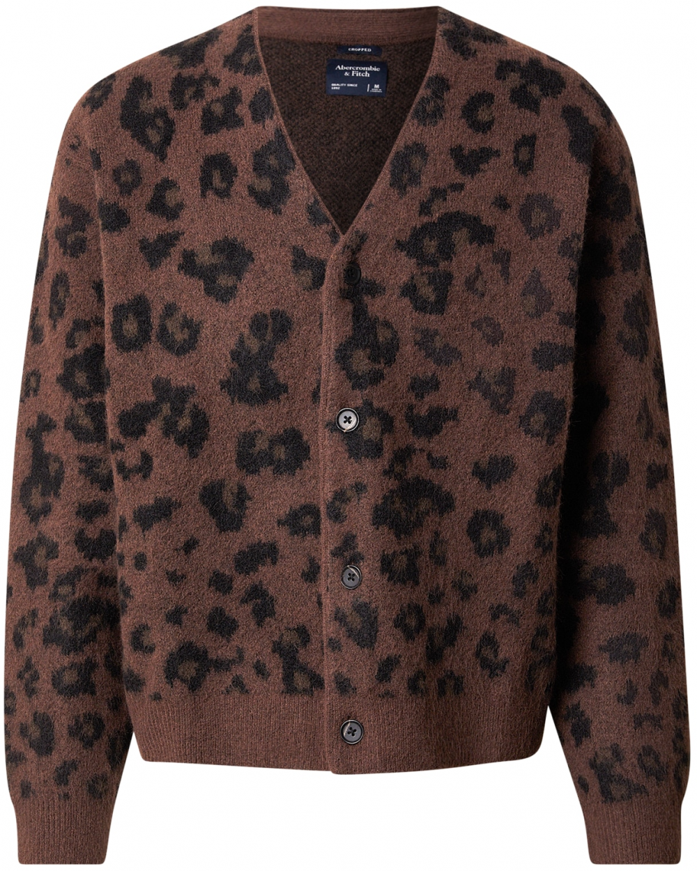 Abercrombie & Fitch Kardigán  čokoládová / čierna