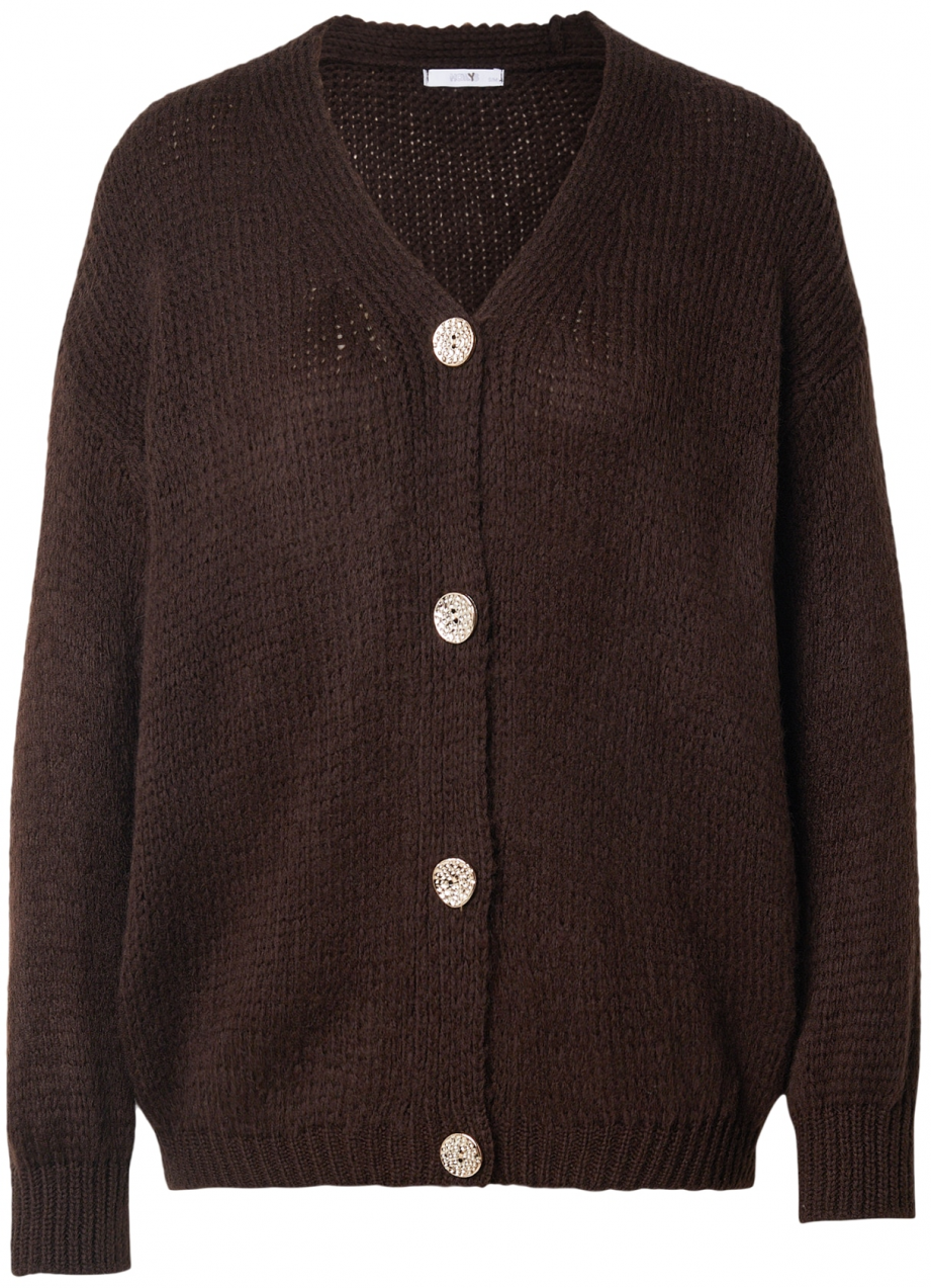 Hailys Kardigán 'Ke44vina'  tmavohnedá