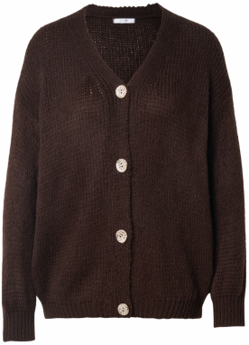 Hailys Kardigán 'Ke44vina'  tmavohnedá
