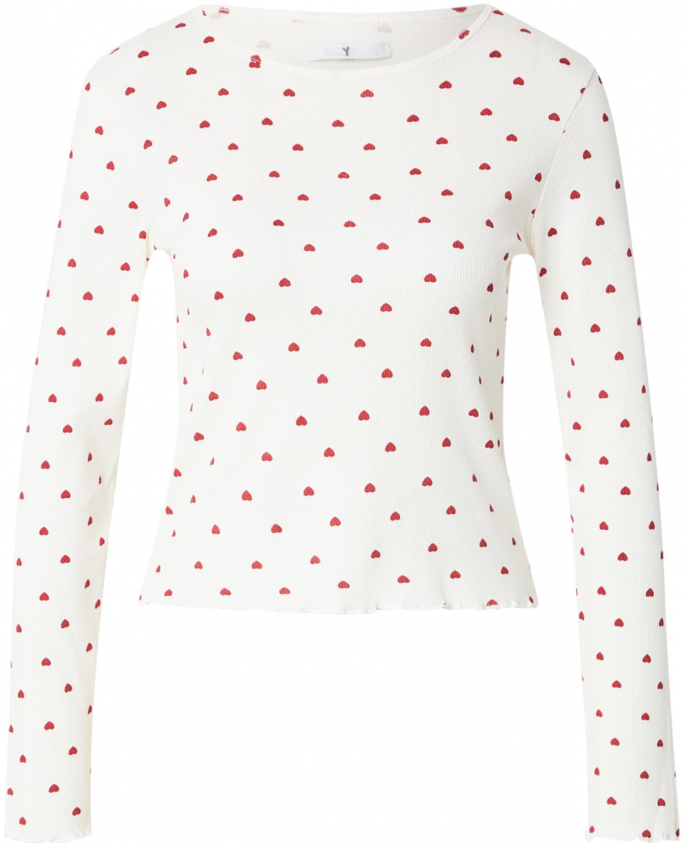 Hailys Tričko 'Em44mi'  červená / biela