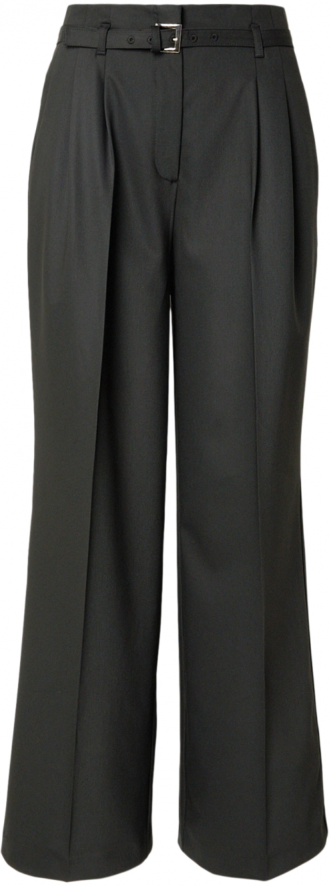 MORE & MORE Plisované nohavice  čierna