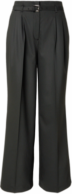 MORE & MORE Plisované nohavice  čierna