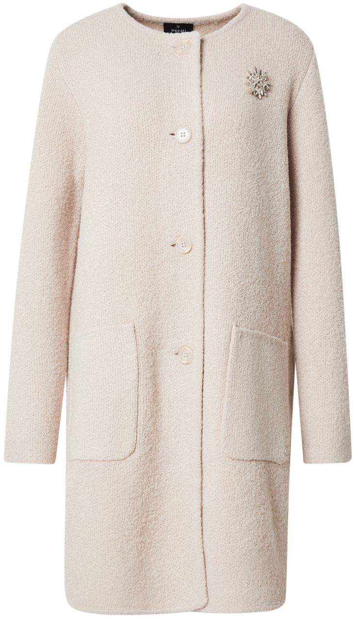 monari Pletený kabát  svetlohnedá