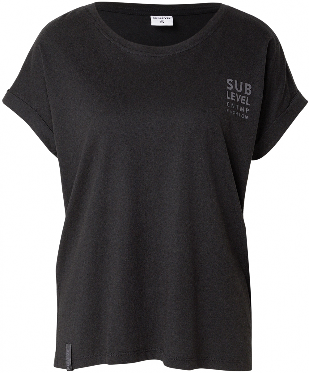 Sublevel Tričko  sivá / čierna