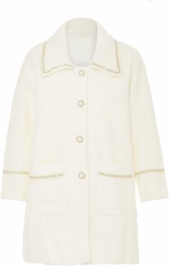 ALARY Kardigán  zlatá / biela ako vlna