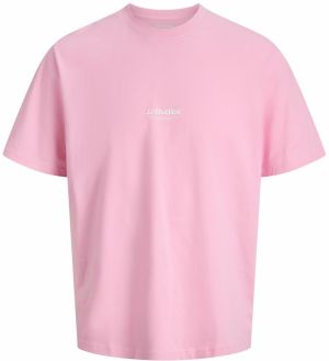 JACK & JONES Tričko 'JJESoho'  svetloružová / biela