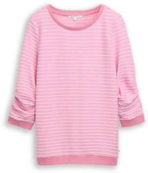 TOM TAILOR DENIM Mikina  ružová / svetloružová