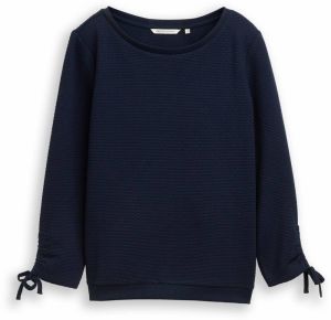 TOM TAILOR DENIM Mikina  tmavomodrá