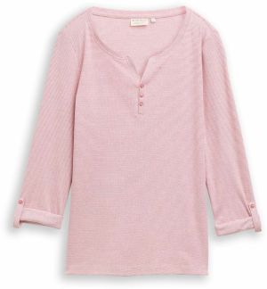 TOM TAILOR Tričko  ružová / biela