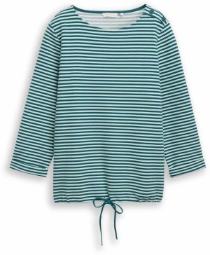 TOM TAILOR Tričko  smaragdová / mätová