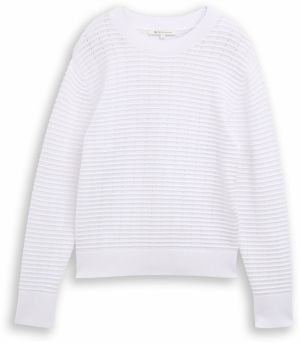 TOM TAILOR DENIM Sveter  biela