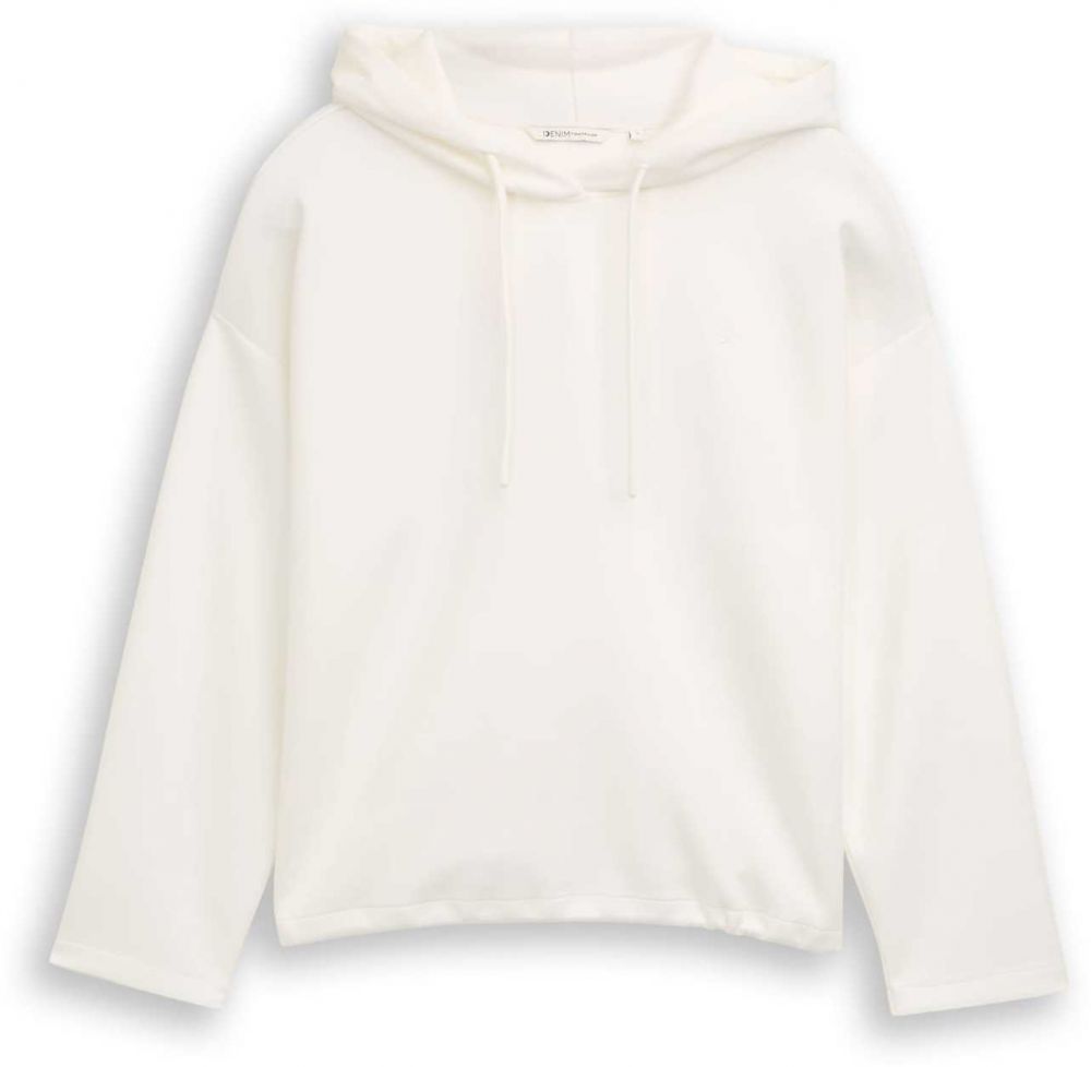 TOM TAILOR DENIM Mikina  biela