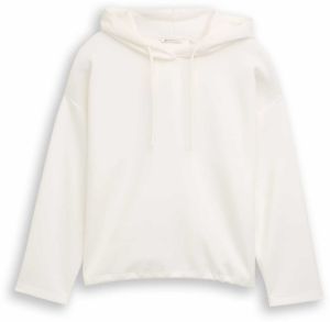 TOM TAILOR DENIM Mikina  biela