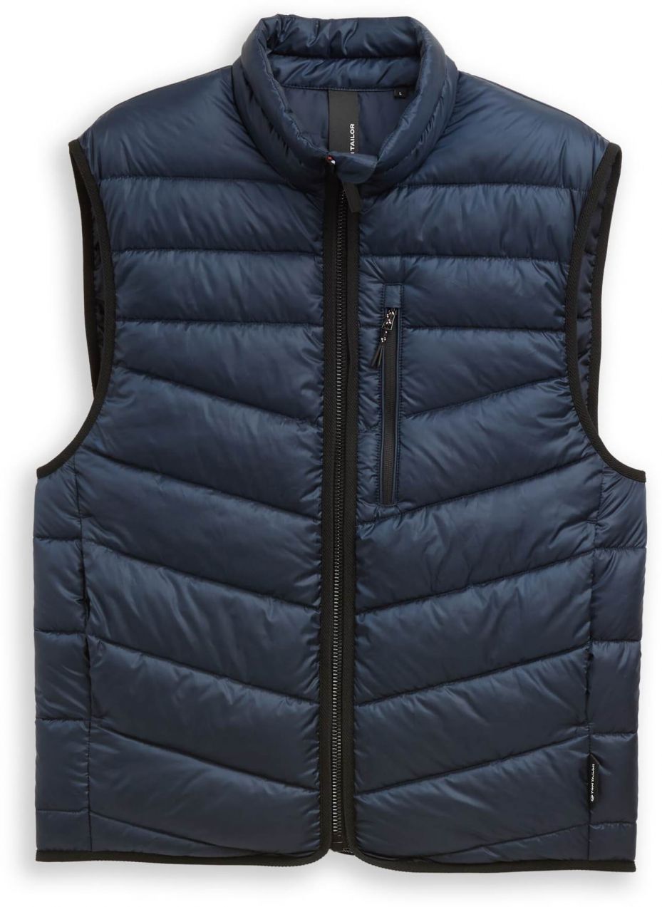 TOM TAILOR Vesta  tmavomodrá / čierna