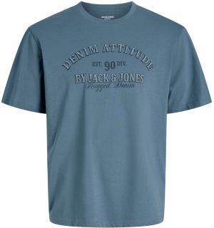 JACK & JONES Tričko 'JJEDenver'  námornícka modrá / biela