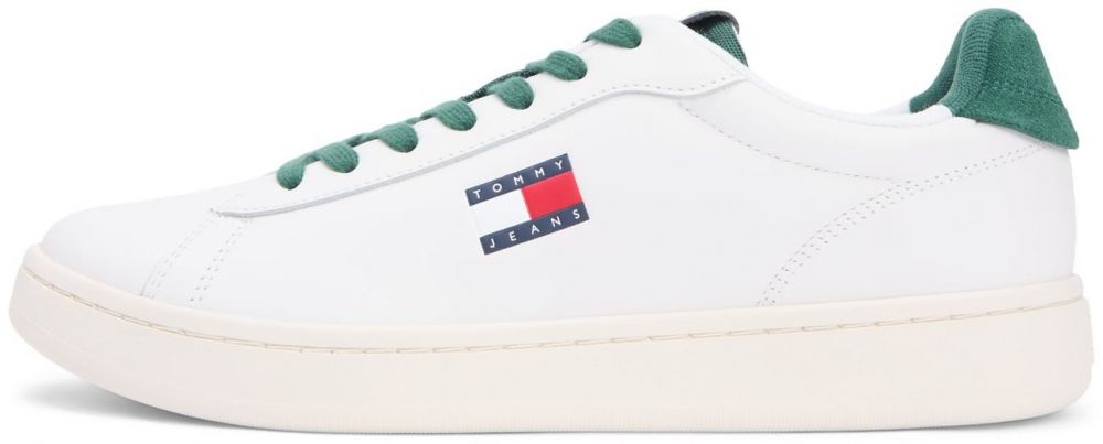 Tommy Jeans Nízke tenisky 'ARCHIVE '98'  tmavozelená / biela