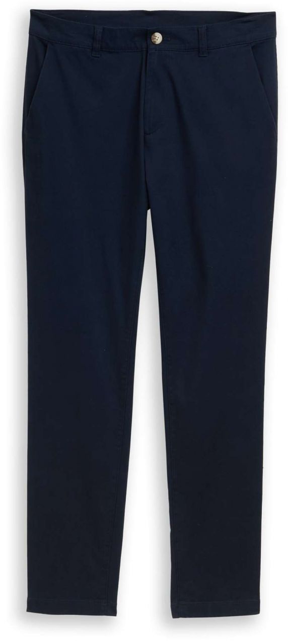 TOM TAILOR Chino nohavice  tmavomodrá