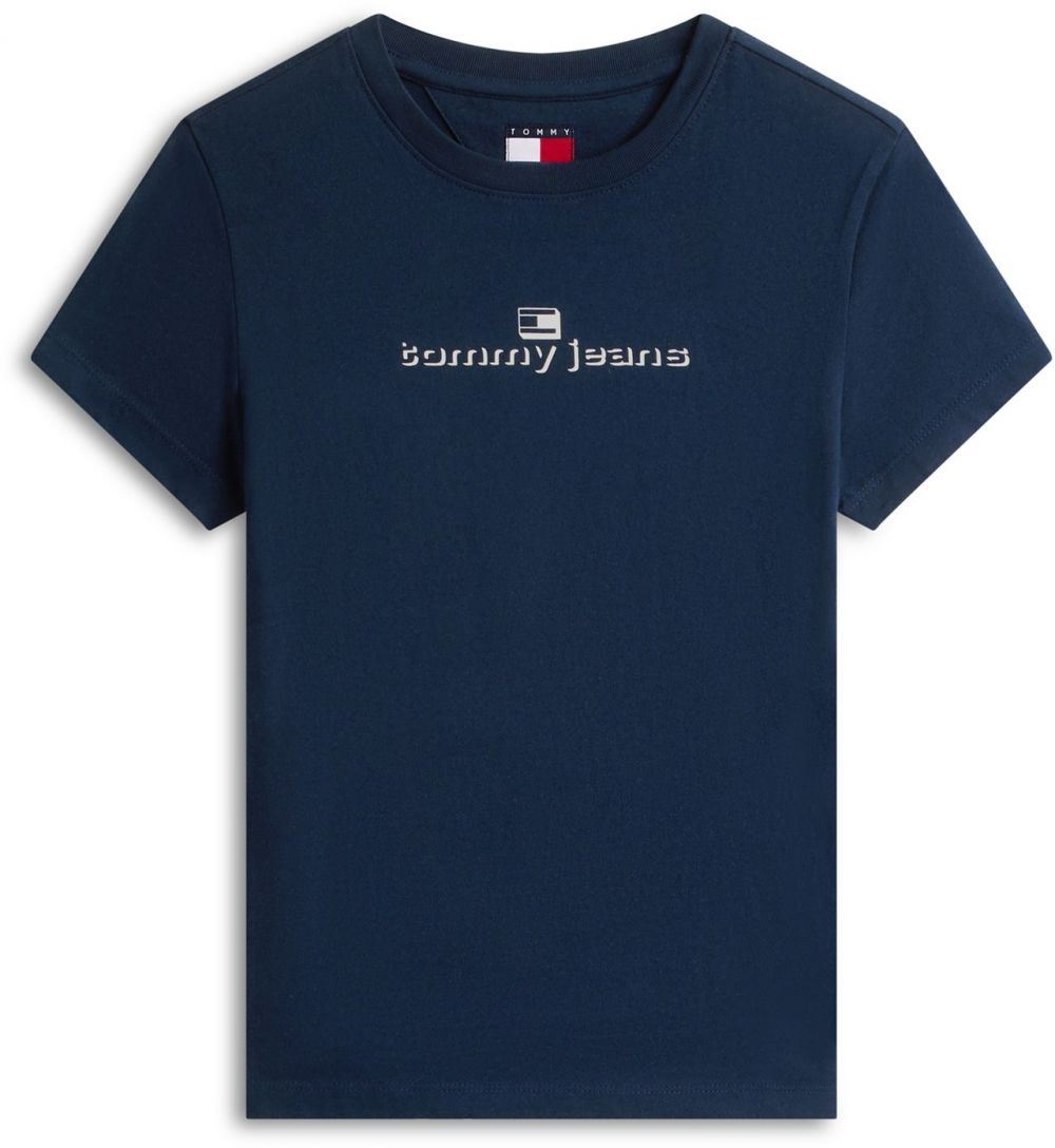 Tommy Jeans Tričko  námornícka modrá / čierna / biela