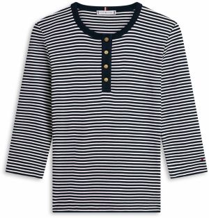 TOMMY HILFIGER Tričko  námornícka modrá / biela